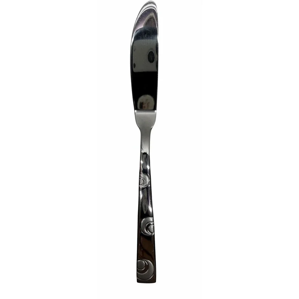 Reed & Barton 9 Pc Stainless Steel Hostess Serving Set Swirl Pattern New